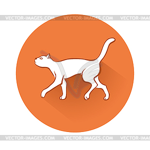 Cat symbol - color vector clipart