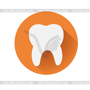 Tooth symbol - vector clipart / vector image