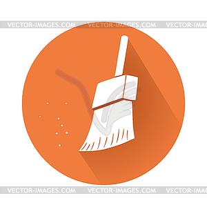 Cleaning brush symbol - vector image