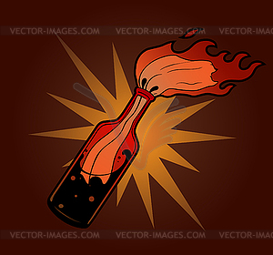 Molotov cocktail - vector clip art