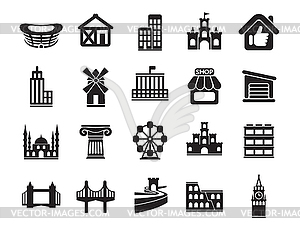 Signs logo . Urban infrastructure icons set, - stock vector clipart