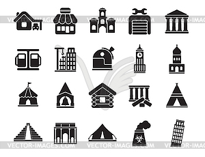 Signs logo . Urban infrastructure icons set, - vector clip art