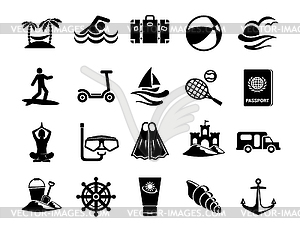 Travel line icons for web and mobile - vector clipart