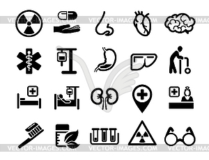 Medical And Health Icons Set Created For Mobile, We - vector image