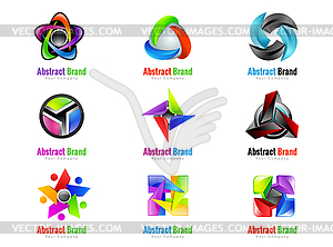 Color logo. Corporate identity icon. Design - vector clipart