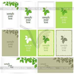 Leaves frame - vector clipart