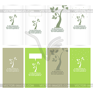 Leaves design set - vector clipart