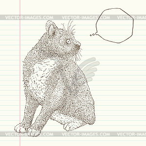 Cats who got bit startled - vector clipart