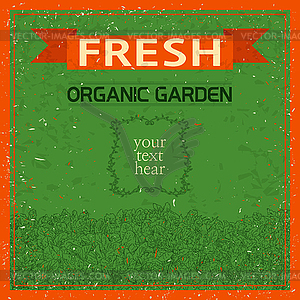 Organic garden - vector clip art