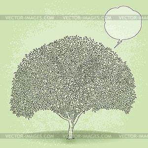 Clump of shrubs - vector clip art