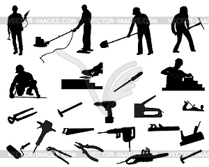 Builders - vector clipart