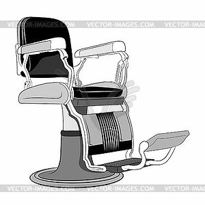 Barbershop chair - vector clipart