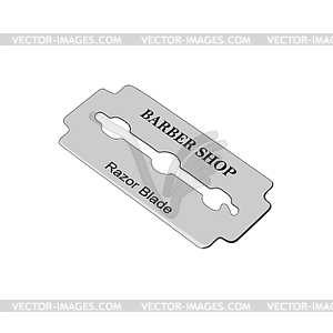 Single shaving blade - vector EPS clipart