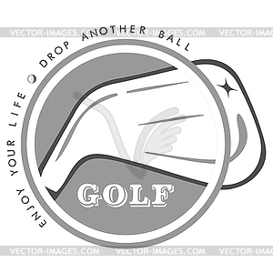 Golf club logo - vector image