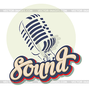 Sound music - vector image