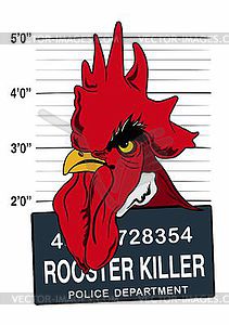 Rooster killer - vector image