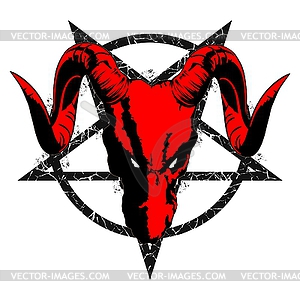 PENTAGRAM DRAGON - vector clipart