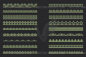 Elegant Lace Borders Frames laser cut - vector clip art