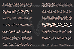 Elegant Lace Borders Frames laser cut - vector image