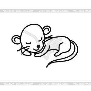 Chinese New Year kawaii zodiac animals clipart - vector image