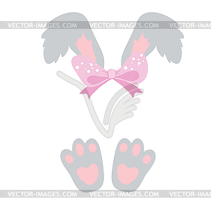 Cute Little Easter Bunny - vector image