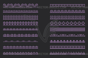 Elegant Lace Borders Frames laser cut - vector image