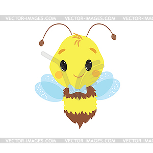 Cute Little Bee - vector clipart