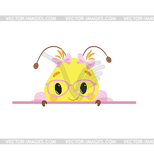 Cute Little Bee - vector clip art