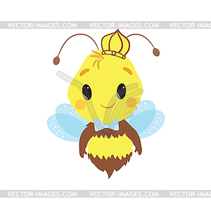 Милая пчелка - векторное графическое изображение