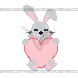 Cute Little Easter Bunny - vector image