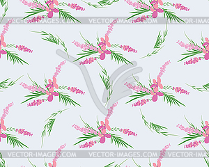 Seamless pattern of lavender flowers - vector image