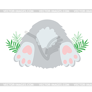 Cute Little Easter Bunny - vector clipart