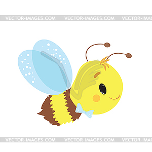 Cute Little Bee - vector image