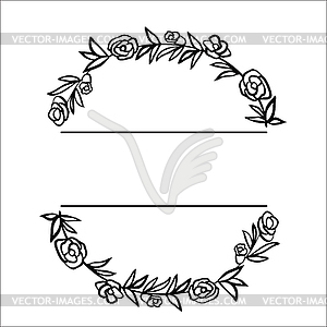 Scetch Monogram Family - vector clip art