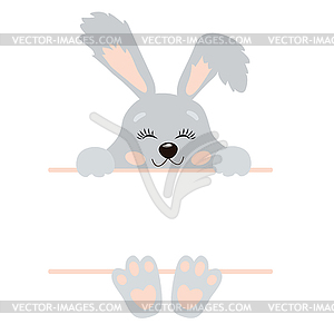 Cute Little Easter Bunny - vector clip art