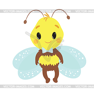 Cute Little Bee - vector image