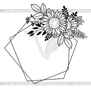 Sunflowers - vector clip art