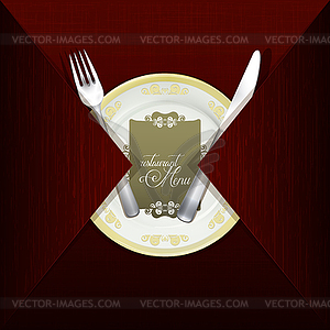 Cover Design restaurant menu - vector clipart