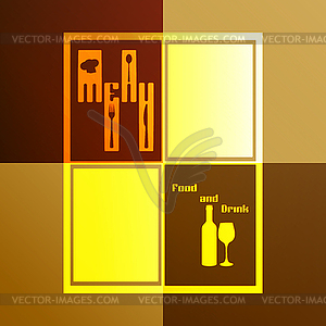 Template restaurant menu - vector clip art