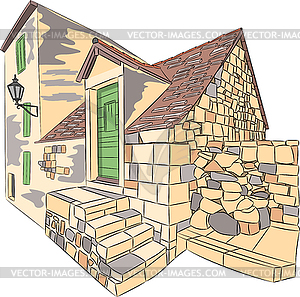 stone home clip art