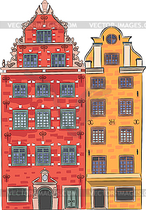 Stockholm. Stortorget Square - vector clipart