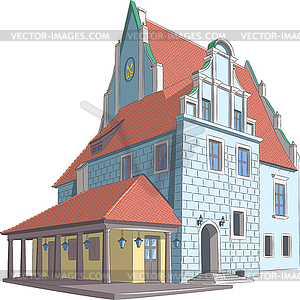 Poznan. old famous medieval market square in - vector EPS clipart