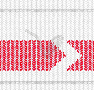 Стиль Бесшовные белый с красной стрелкой Color трикотажные - векторный дизайн