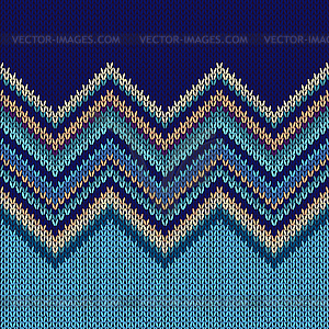 Knitted Seamless Pattern - vector image