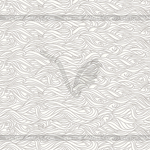 Wavy Seamless Texture. Abstract Light Grey and Whit - vector EPS clipart