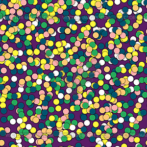 Scattered Realistic Confetti. Seamless Holiday - vector clipart