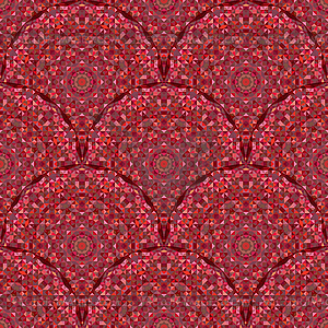 Abstract Seamless Red Geometric Pattern - vector clip art