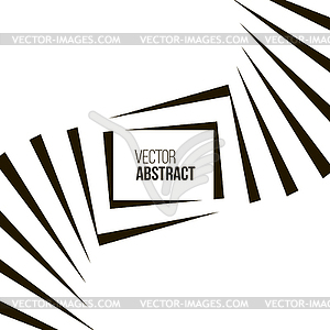 Geometric Black and White Background - vector image