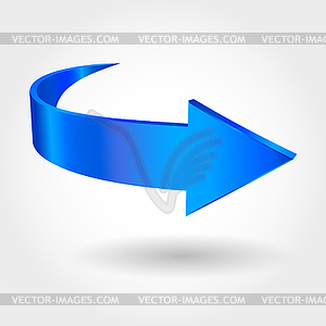 Blue arrow - vector clipart