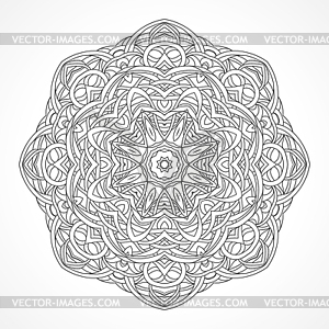 Мандала. Этнические декоративные элементы индийской, ислам, - изображение в векторе / векторный клипарт